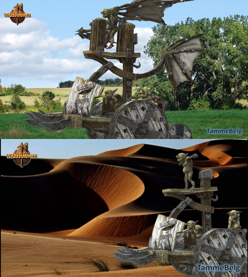 Warhammer: Greenskins – Snotling Pump Wagons (IClone)