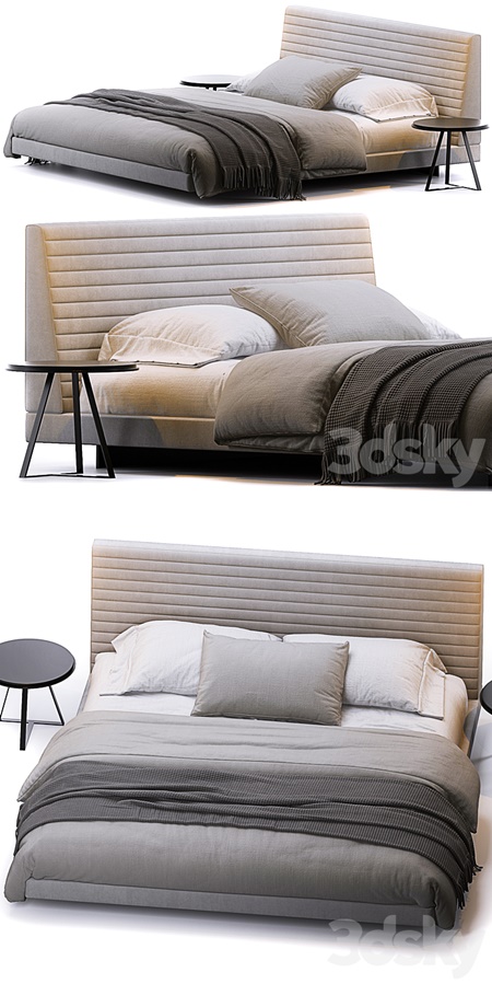 Roger bed by Minotti