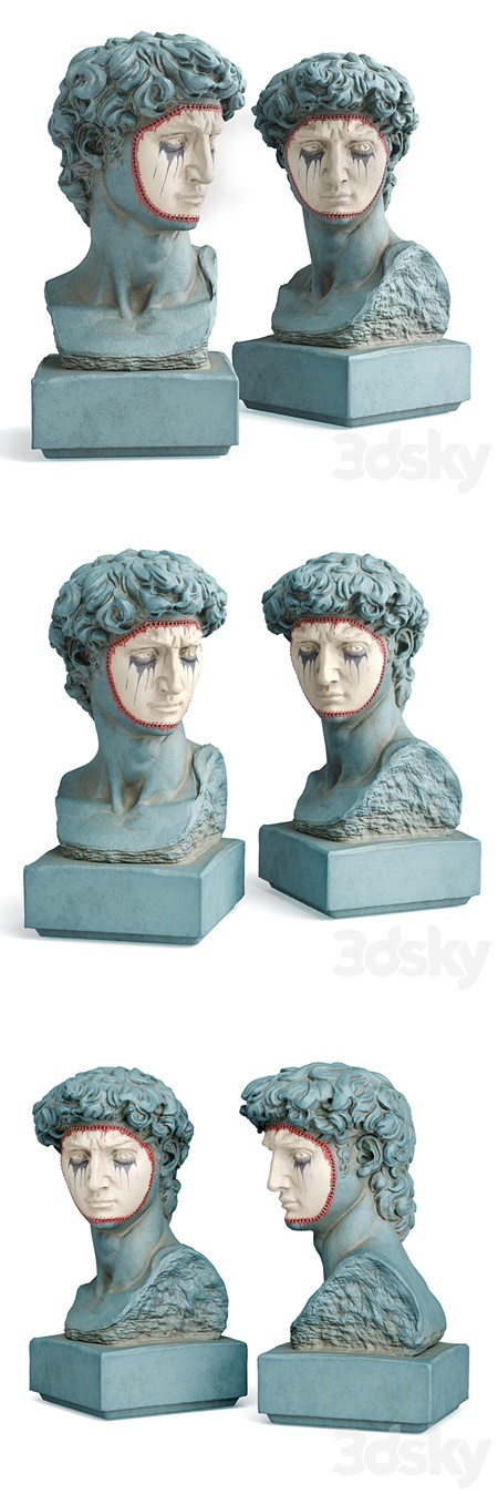 David Michelangelo masked bust