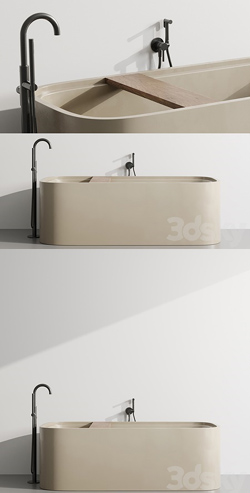 Cocoon Pb Bathtub by Fauset Omnires Y set