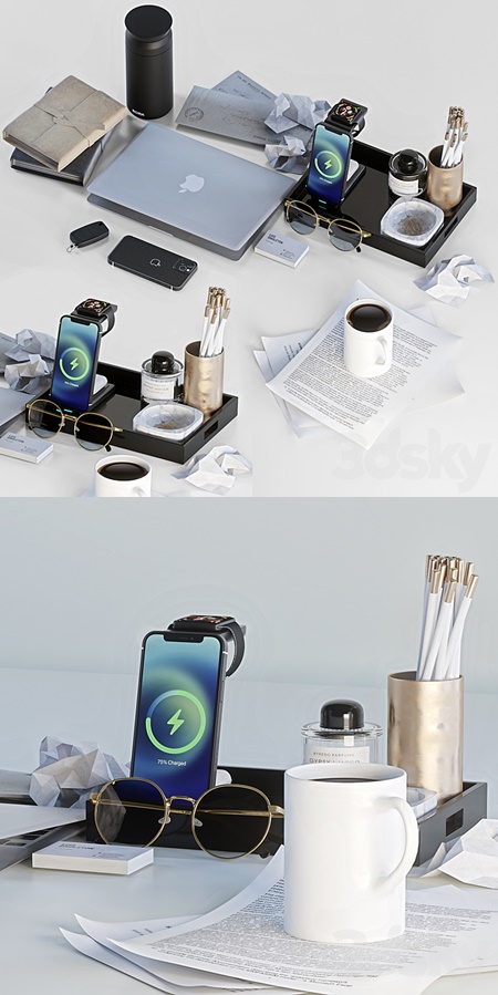 Desktop accessories set