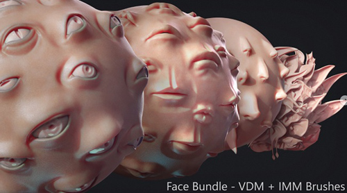 Artstation - Zbrush - Face IMM + VDM Bundle