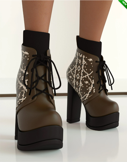 Diva Ankle Boots for Genesis 9