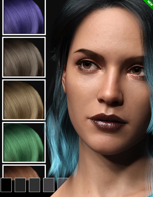 Line Zero dForce Strand Hair Shaders