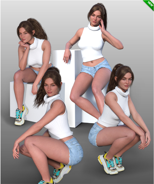 FG Sitting and Bending Poses