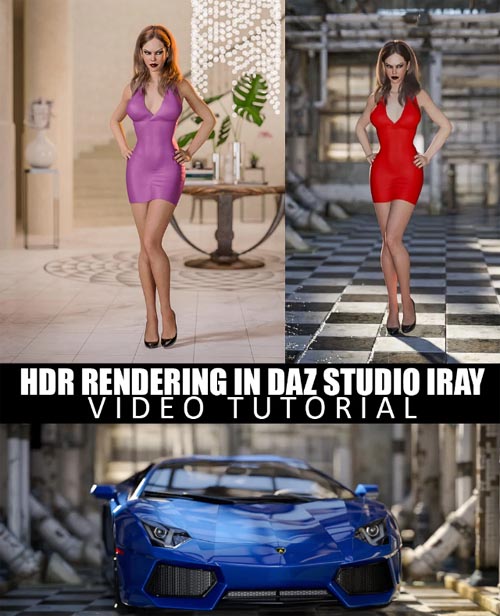 HDR Rendering in DAZ Studio Iray - Video Tutorial
