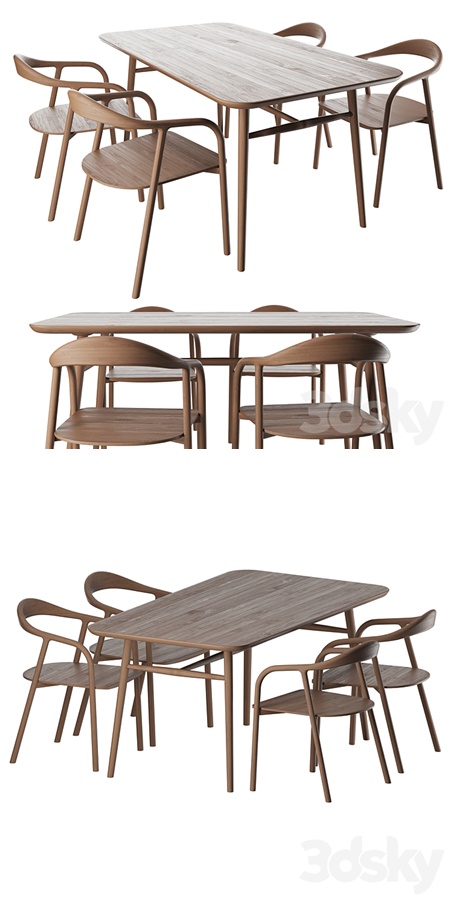 Table Typhoon with chairs Bio