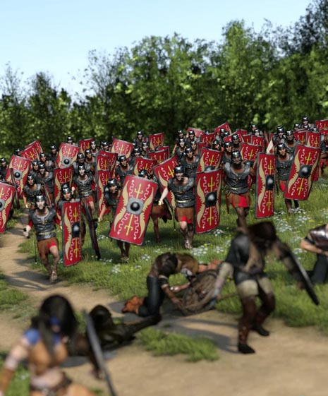 Now-Crowd Billboards - Roman Legionaries Charging (Roman Legion Vol II)