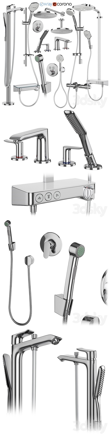 Hansgrohe set 173 mixers and shower systems