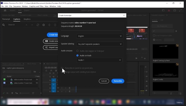 Udemy - Mastering in Adobe Premiere Pro with AI from beginner to pro