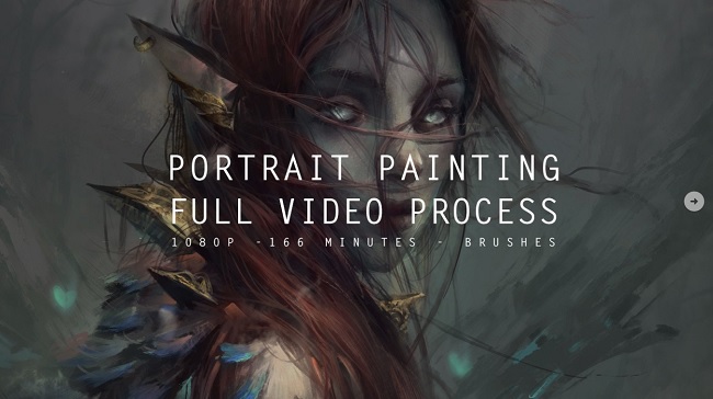 Artstation - LeVuong Portrait Painting - Full video process + Brushes