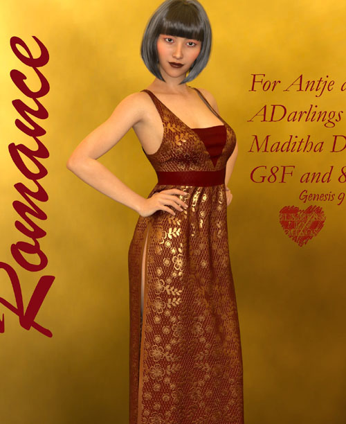 SIC_Romance Add-On for Maditha Dress for Genesis 8,8.1 and 9