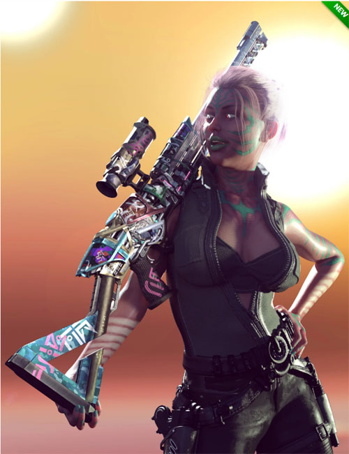 Punkish Alien Sniper Rifle