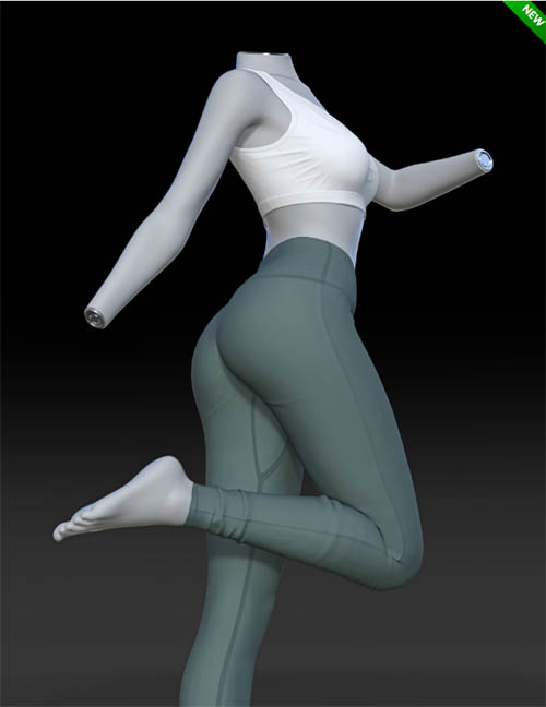 dForce SU Yoga Clothes for Genesis 9, 8.1, and 8 Female
