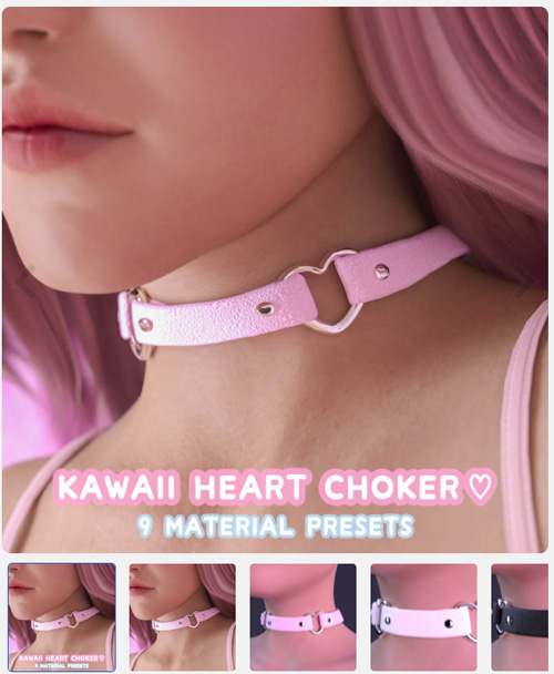 Kawaii Heart Choker