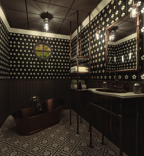 LBLC Steampunk Bathroom