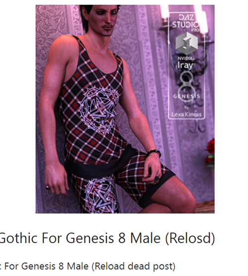 DForce Cozy Gothic For Genesis 8 Male (Relosd)