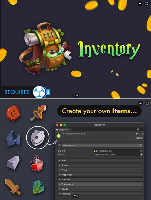 Inventory 2 | Game Creator 2 by Catsoft Works
