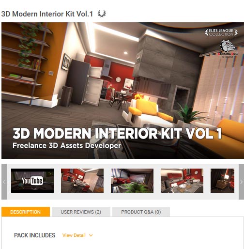 3D Modern Interior Kit Vol.1