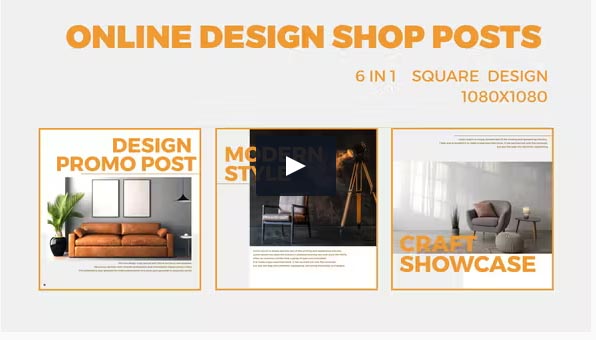 Videohive - Online Design Shop Posts - 47646703