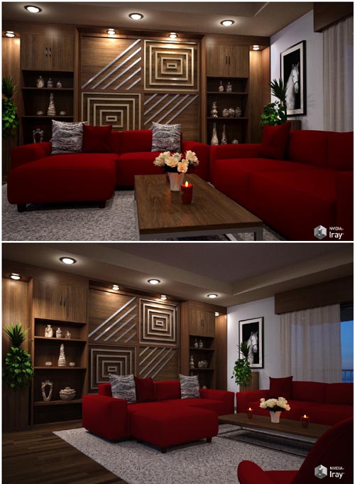 Modern Apartment - Living Room