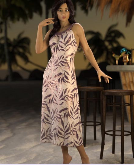 Beach Dress Deluxe for Genesis 8 and 8.1 Females