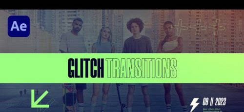 Videohive - Glitch Transitions - 47617681
