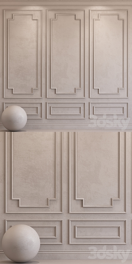 Decorative plaster with molding 34