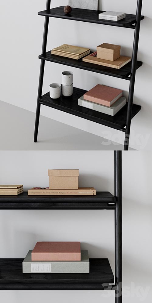 Folk ladder shelving by norm architects