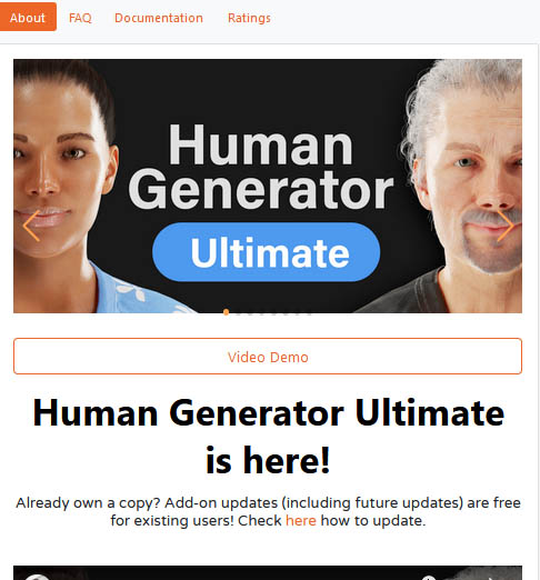 Blender - Human Generator Ultimate (v4.0.14)