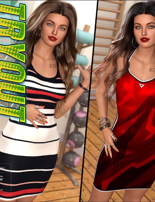 Tryout for dForce Sporty Mini Dress for Genesis 8-8.1F and G9