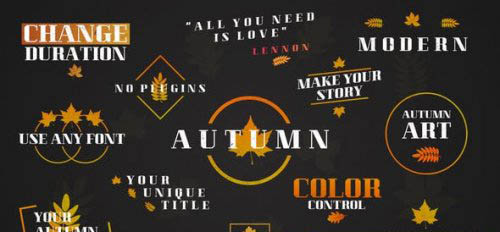 Videohive - Autumn Leaves Titles - 48107402