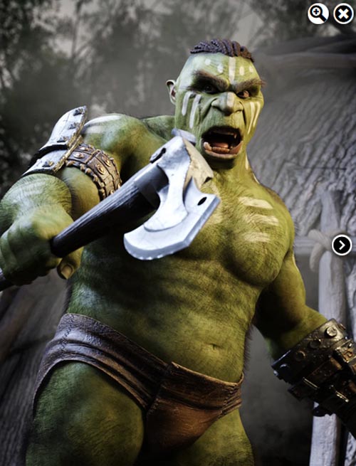 Oggara the Male Orc for Genesis 9