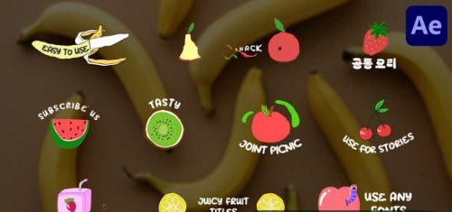 Videohive - Juicy Fruit Titles for After Effects - 48378411