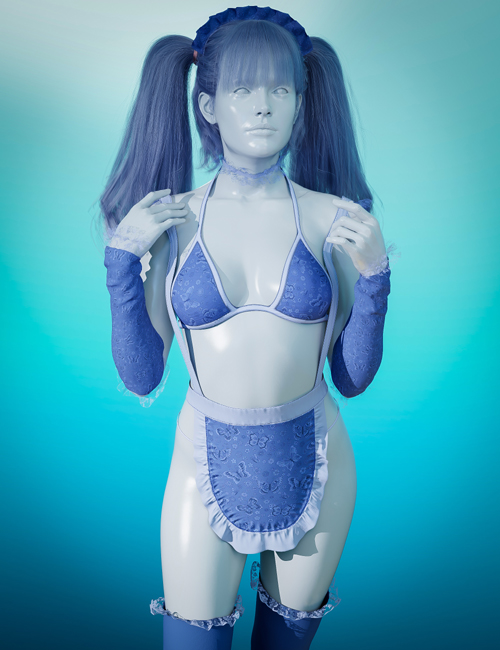 dForce Maid Bikini Outfit Texture Add-on