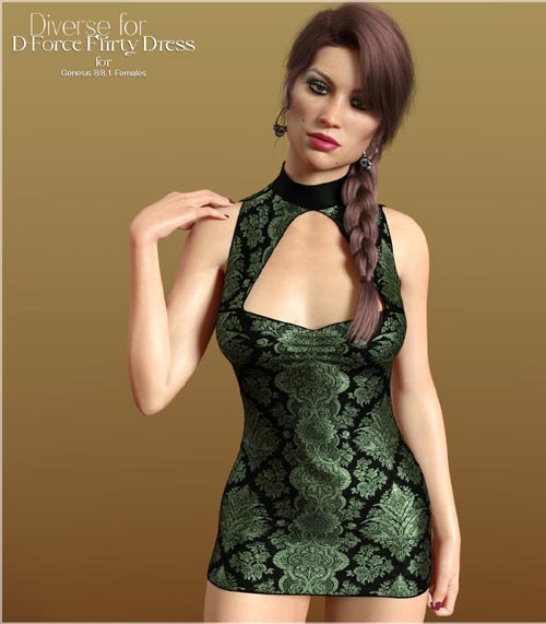 Diverse for D-Force Flirty Dress for G8F and G8.1F