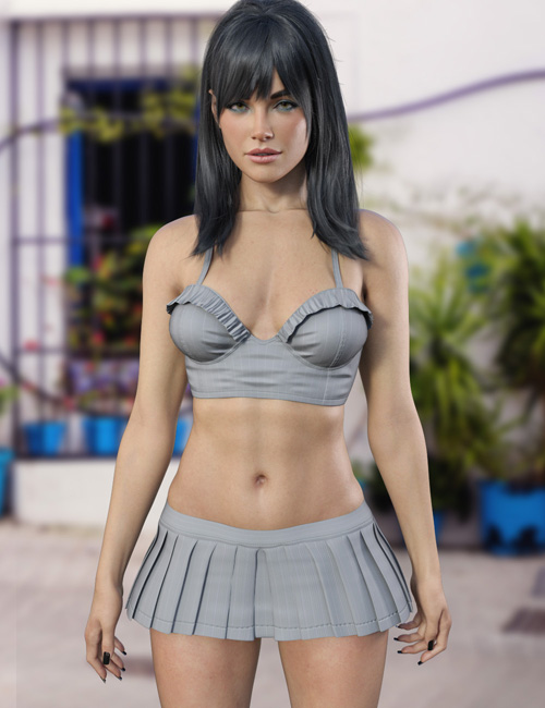 X Fashion Confident Skirt Outfit for Genesis 9