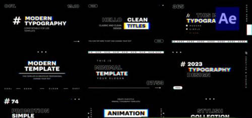 Videohive - RGB and Clean Typography Titles - 48439008