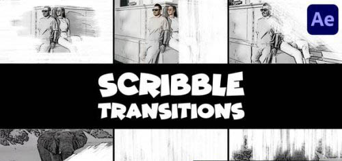 Videohive - Scribble Transitions | After Effects - 48251772