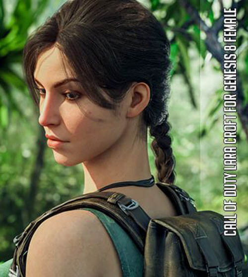 Lara Croft COD MW2 for Genesis 8 Female aka British Adventurer for Genesis 8 Female