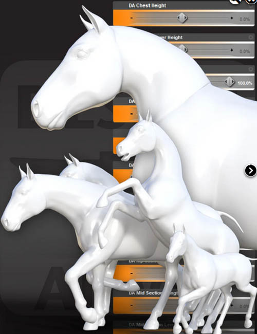 DA Ultimate Morph Pack for Daz Horse 3