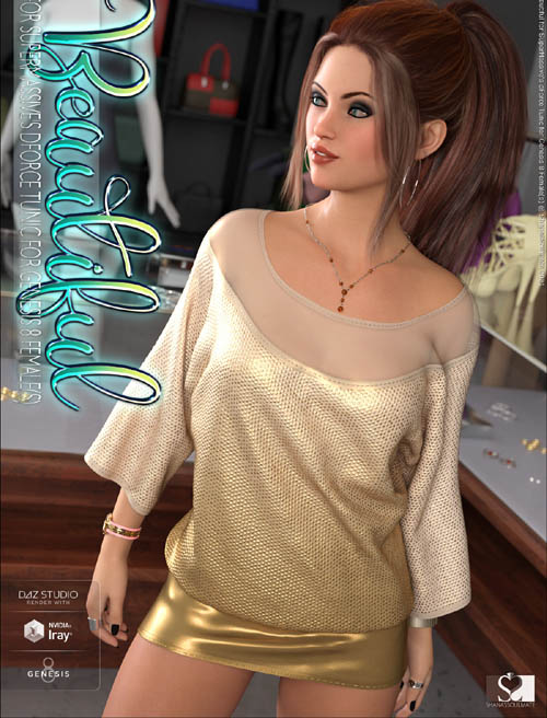 Beautiful for dForce Tunic for Genesis 8 Females