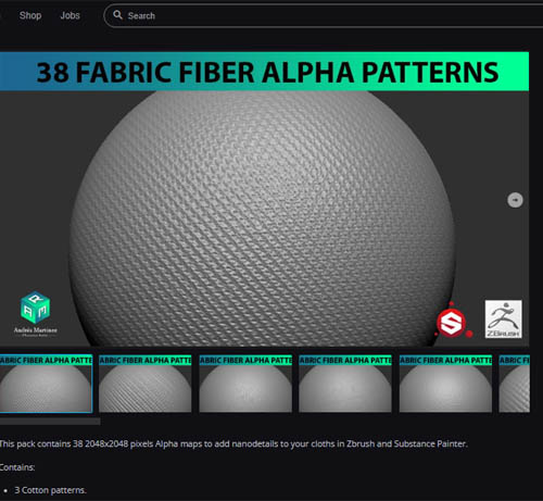38 Fabric Fiber Alpha Patterns