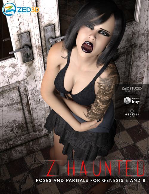 Z Haunted - Poses and Partials for Genesis 3 and 8