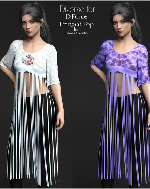 Diverse for D-Force Fringed Top