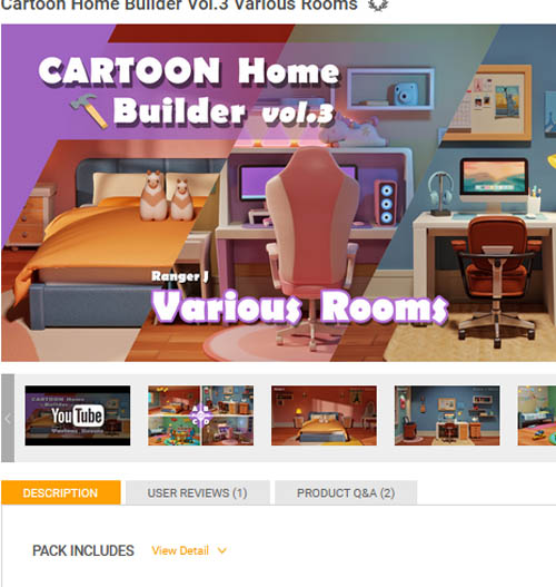Cartoon Home Builder Vol.3 Various Rooms