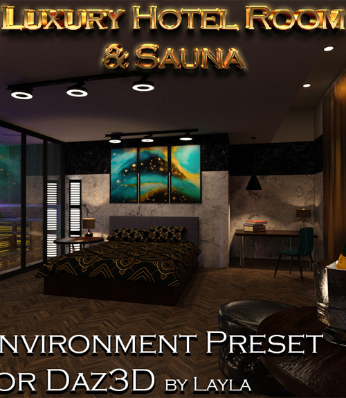 Luxury Hotel Room and Sauna - Environment Preset