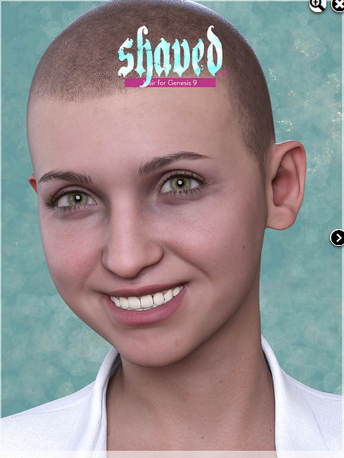 Shaved Hair V3 for Genesis 9