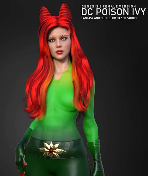 DC Poison Ivy Outfit for G8F