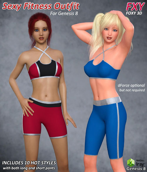 FXY Sexy Fitness Outfit for G8F